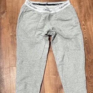 Calvin Klein Women’s Light Gray Lounge Sweatpants